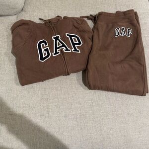 GAP Tan Brown Hoodie and Joggers Set